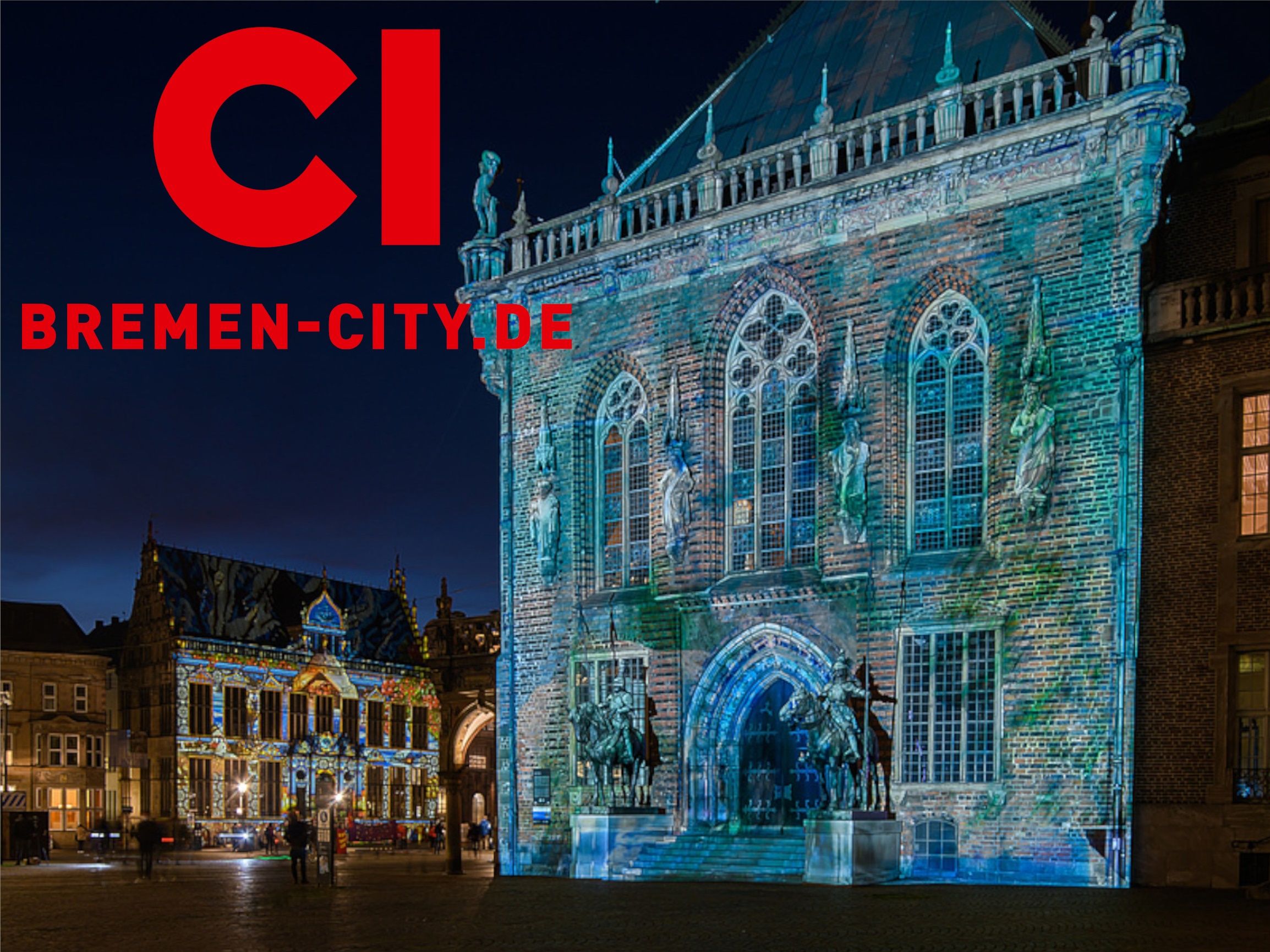  Lichter der City Projektionen, präsentiert von der City-Initiative Bremen - Licht- und Videoinstallationen